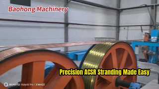 ACSR生産用高精度剛体撚線機